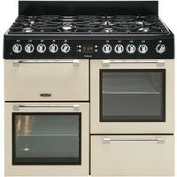 leisure cookmaster ck110f232c dual fuel range cooker - cream cream