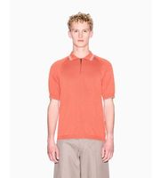 ax armani exchange para hombre xm001977af20139u3040 polo knit naranja m casual algodon manga corta
