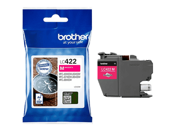Cartucho de tinta - Brother LC-422M, 550 páginas, Magenta