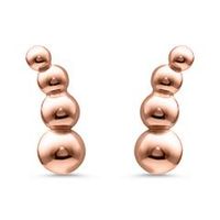 pendientes de plata 925 banados en oro rosa