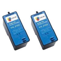 compatible twin pack dell jf333 colour ink cartridge 2 pack