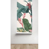 mural papel pintado plantas tropicales