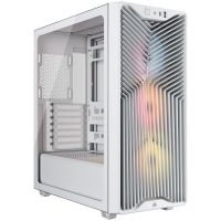 torre corsair 3200d rs argb blanca con 3 ventiladores y usb-c