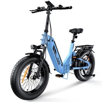 Bicicleta Eléctrica Plegable Iscooter Eb8, Neumáticos Anchos De 20