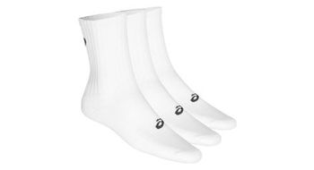 Lote de 3 pares de calcetines asics crew blanco unisex