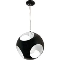 lampara de techo colgante erina 1xe27 38d negroblanco