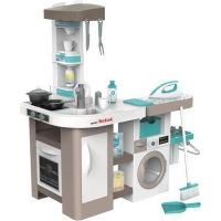 cocina de juego smoby tefal cuisine clean 2 en 1 con 36 accesorios y sonidos