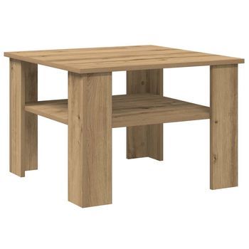 Mesa De Café - Mesa De Centro Madera De Ingeniería Roble Artisan 60x60x42 Cm