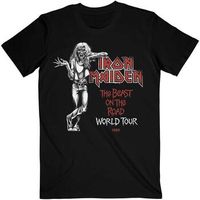 iron maiden tops y camisetas beast over hammersmith world tour 82 para hombre