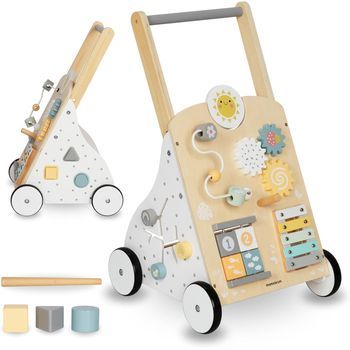 Andador Educativo De Madera 8 En 1 Para Bebé Con Actividades