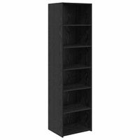armario roble negro 50 x 41 x 185 cm madera de ingenieria vidaxl
