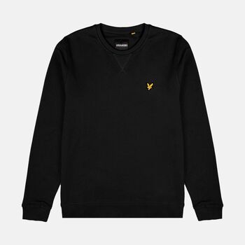 Lyle & Scott Jersey ML1131V BRUSHED NECK CREW-Z865 JET BLACK BRUSHED para hombre