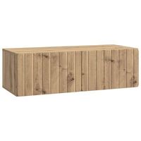 mueble de tv de pared 98 x 41 x 30 cm roble artisan vidaxl