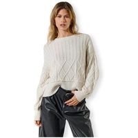 only jersey katia life loose cable knit - cloud dancer para mujer