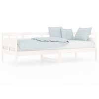cama para adulto  cama individual  sofa cama madera maciza de pino blanco 80x200 cm