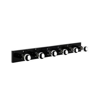 Lámpara De Pared Mirro-12235 Oro Negro Metal Vidrio 10x10x91