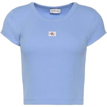 Calvin Klein Jeans Camiseta Woven Label 2X2 Baby para mujer