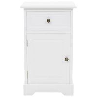 mesita de noche - mesilla mdf y madera de pino 35x32x59 cm mc5428