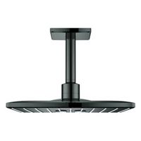 conjunto de ducha de techo con brazo grohe rainshower smartactive 310 cube 142 mm 2 chorros anthracite 26481a00