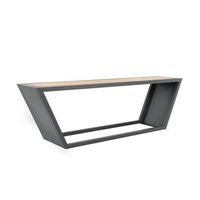 kobon juego de asientos de acero antracita - made in germany - 1 x mesa