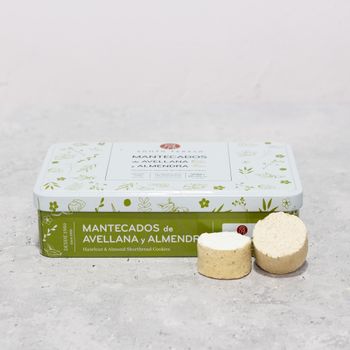 Lata de Mantecados de Avellana y Almendras, 300g