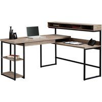 streamline l-shaped desk - salt oak