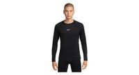 camiseta de manga larga termica nike pro warm negra para hombre