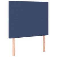 pack 2 uds cabeceros cama  panel de cabeceras de tela azul 80x5x7888 cm