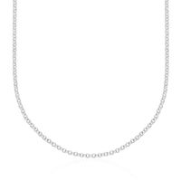 silver belcher chain necklace