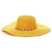 via lorenzo sombrero capeline en paille a large bord para mujer