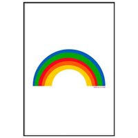 panorama cuadro metacrilato enmarcado agatha ruiz de la prada arcoiris 50x70 cm