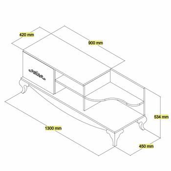 Mueble Tv Sultán Blanco