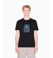 ax armani exchange para hombre xm002214af10356uc001 camiseta t-shirt negro m casual algodon manga corta