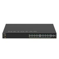 switch gestionado netgear gsm4328-100ajs 24 puertos gigabit 4 sfp poe 648w l3 rack 1u