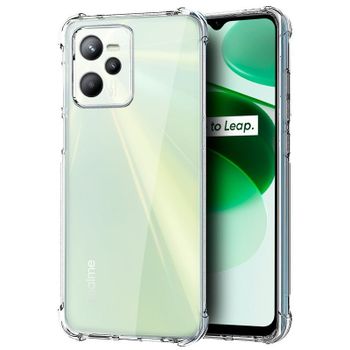 Cool Funda Antishock Transparente para Realme C35/Narzo 50A Prime