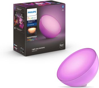 Hue Go White & Colour Ambiance Bluetooth LED Portable Table Lamp, White