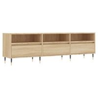 mueble de tv  muebles de salon madera contrachapada roble sonoma 150x30x445 cm cfw77654