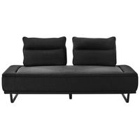 sofa 3 plazas moderno apartamento tapizado patas de metal tejido ajustable negro faxen