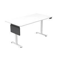 escritorio regulable en altura elmo blanco - 120 x 60 cm