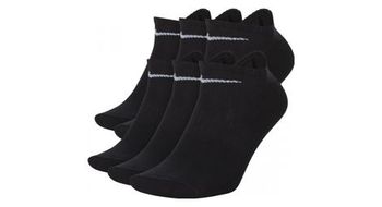 Calcetines nike everyday lightweight no show  x6  negro unisex
