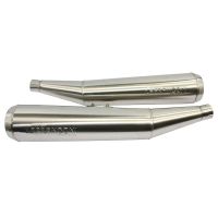 silenciador de escape moto guzzi v 7 ie lafranconi rc satinado par