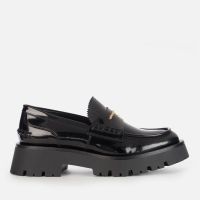 alexander wang womens carter leather loafers - black - uk 7