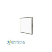 panel llano 36w 3000k-4000k-6500k 38x40x40 cm niquel 3600lm