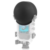 puluz-funda de buceo invisible protector de lente cubierta protectora de silicona para insta360 x3x4 tapa de lente accesorios para camaras de accion
