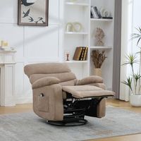 sillon relax - mueble para salon - chenilla - taupe