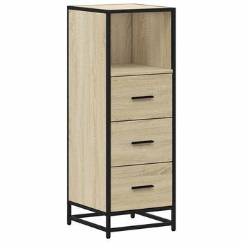 Mueble De Baño | Armario De Baño Madera Contrachapada Roble Sonoma 35x37,5x100cm