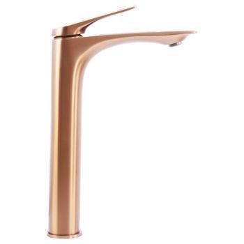 Grifo De Lavabo Rea Avalon High Brush Copper