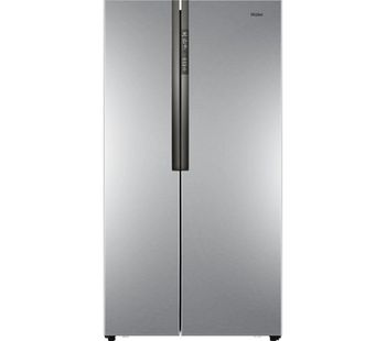 HAIER American-Style Fridge Freezer Silver HRF-521DS6, Silver