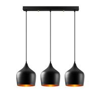 lampara de techo dodo-6271 negro metal 72x22x124 cm