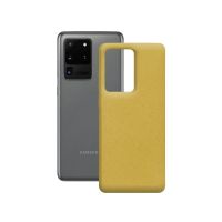 ksix eco-friendly funda amarilla para samsung galaxy s20 ultra